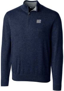 Cutter and Buck New York Giants Mens Navy Blue Lakemont Big and Tall 1/4 Zip Pullover