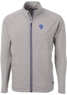 Cutter and Buck Los Angeles Rams Mens Grey Historic Adapt Eco Big and Tall Light Weight Jacket