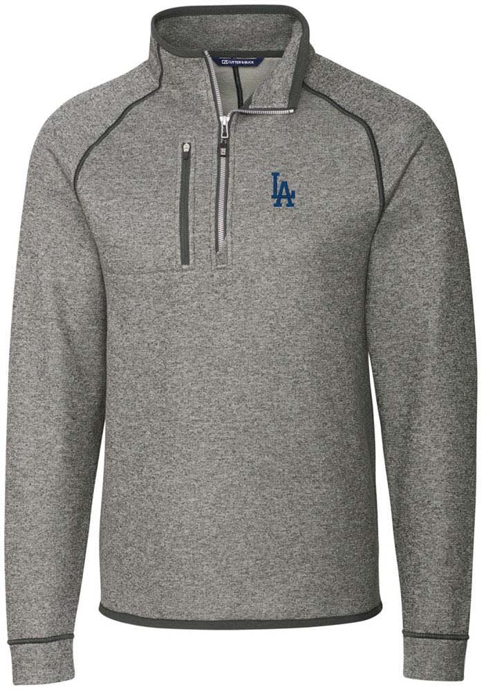 Los Angeles Dodgers Cutter & Buck Traverse Stretch Quarter Zip Mens Pullover