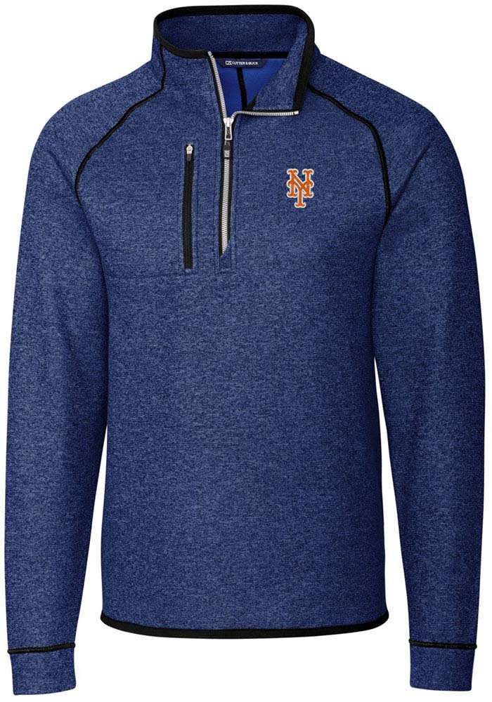 Cutter and Buck New York Mets Mens Blue Mainsail Pullover Jackets