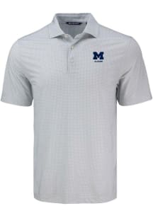 Michigan Wolverines Grey Cutter and Buck Alumni Pike Diamond Dot Big and Tall Polo