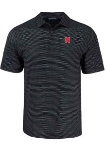 Nebraska Cornhuskers  Cutter and Buck Alumni Shadow Check Big and Tall Polo