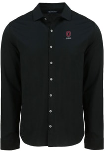 Mens Ohio State Buckeyes  Cutter and Buck Alumni Advantage Soft Pique Long Sleeve Dress Shirt