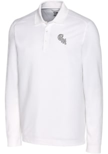 Cutter and Buck Chicago White Sox Big and Tall White City Connect Advantage Pique Long Sleeve Bi..