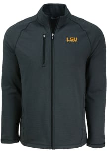 Cutter and Buck LSU Tigers Mens Black Alumni Pehastin Light Weight Jacket