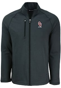 Cutter and Buck Oklahoma Sooners Mens Black Alumni Pehastin Light Weight Jacket