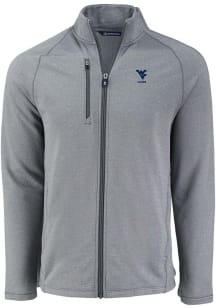 Cutter and Buck West Virginia Mountaineers Mens Grey Alumni Pehastin Light Weight Jacket