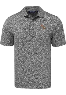 Cutter and Buck Florida State Seminoles Mens Black Alumni Pike Flora Short Sleeve Polo