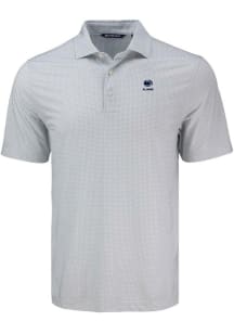 Mens Penn State Nittany Lions Grey Cutter and Buck Alumni Pike Diamond Dot Short Sleeve Polo Shi..