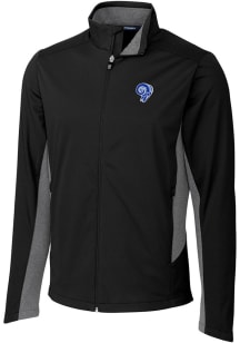 Cutter and Buck Los Angeles Rams Mens Black Historic Navigate Big and Tall Light Weight Jacket