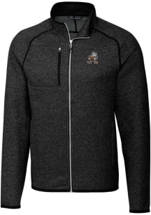 Cutter and Buck Cleveland Browns Mens Grey Historic Mainsail Big and Tall Light Weight Jacket