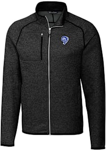 Cutter and Buck Los Angeles Rams Mens Grey Historic Mainsail Big and Tall Light Weight Jacket