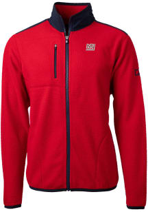 Cutter and Buck New York Giants Mens Red Cascade Sherpa Big and Tall Light Weight Jacket