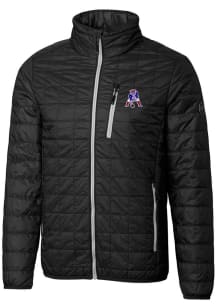 Cutter and Buck New England Patriots Mens Black Rainier PrimaLoft Big and Tall Lined Jacket