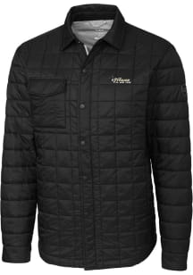 Cutter and Buck New York Jets Mens Black Historic Rainier PrimaLoft Quilted Big and Tall Lined J..