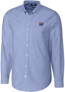 Cutter and Buck New York Giants Mens Blue Historic Stretch Oxford Big and Tall Dress Shirt