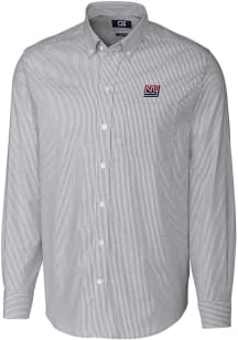 Cutter and Buck New York Giants Mens Charcoal Historic Stretch Oxford Stripe Big and Tall Dress ..