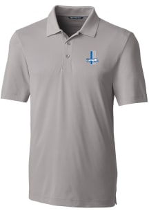 Cutter and Buck Detroit Lions Grey Historic Forge Big and Tall Polo