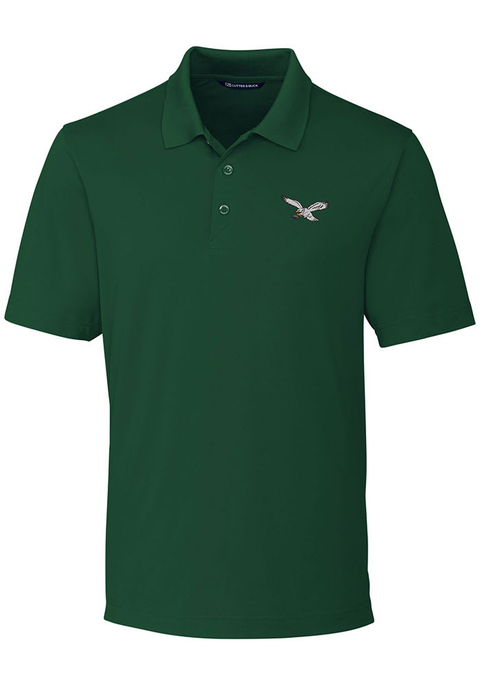 Philadelphia Eagles Cutter and Buck Green Big and Tall Polo