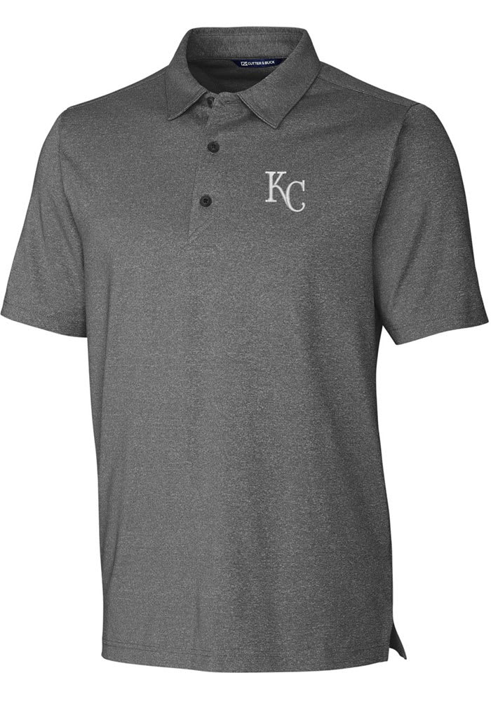 Kansas City Royals Cutter & Buck Prospect Textured Stretch Mens Short Sleeve Polo