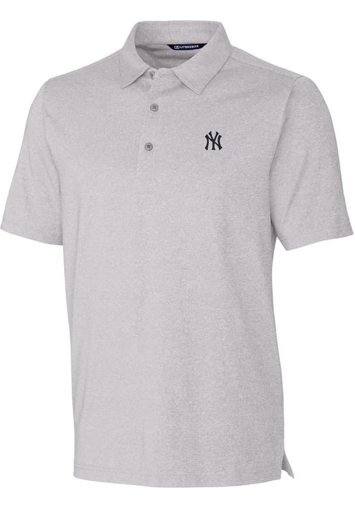 New York Yankees Cutter & Buck Forge Stretch Polo - Gray