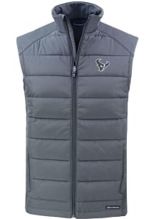 Cutter and Buck Houston Texans Mens Grey Mono Evoke Sleeveless Jacket