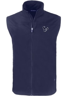 Cutter and Buck Houston Texans Mens Navy Blue Mono Charter Sleeveless Jacket