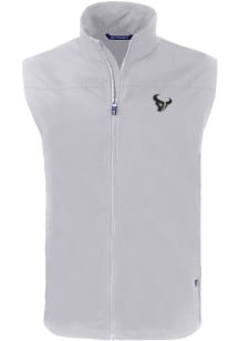 Cutter and Buck Houston Texans Mens Grey Mono Charter Sleeveless Jacket