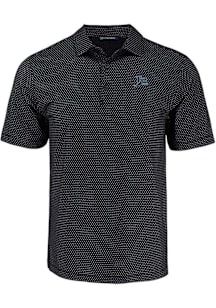 Cutter and Buck Tampa Bay Rays Black Cooperstown Shadow Check Big and Tall Polo