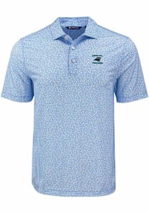Cutter and Buck Carolina Panthers Blue Historic Pike Flora Big and Tall Polo
