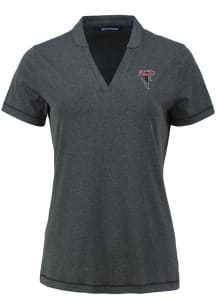 Cutter and Buck Atlanta Falcons Womens Black Historic Forge Short Sleeve T-Shirt