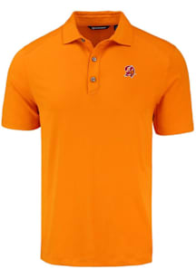 Cutter and Buck Tampa Bay Buccaneers Mens Orange Historic Forge Recycled Short Sleeve Polo
