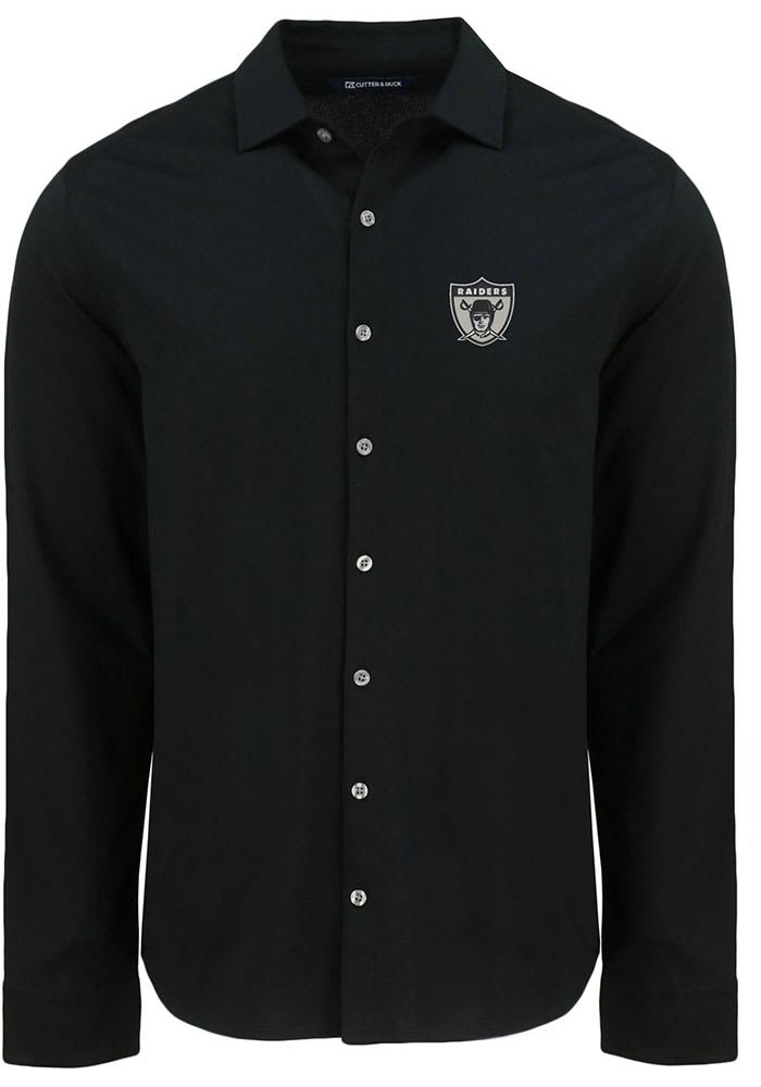 raiders dress shirt Men's Darius Rucker Collection by Fanatics Gray Las Vegas Raiders Team Plaid Short Sleeve Full-Snap Shirt Size: Medium