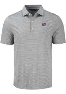 Cutter and Buck New York Giants Mens Grey Historic Forge Eco Fine Line Short Sleeve Polo