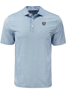 Cutter and Buck Chicago Bears Navy Blue Mono Pike Diamond Dot Big and Tall Polo