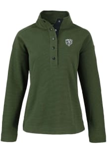 Cutter and Buck Chicago Bears Womens Green Mono Hunts Point Qtr Zip