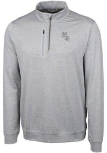 Cutter and Buck Chicago White Sox Mens Grey City Connect Stealth Big and Tall 1/4 Zip Pullover