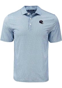 Cutter and Buck Chicago Bears Navy Blue Helmet Pike Diamond Dot Big and Tall Polo