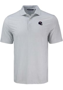 Cutter and Buck Chicago Bears Grey Helmet Pike Diamond Dot Big and Tall Polo