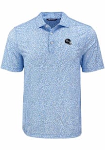 Cutter and Buck Tennessee Titans Blue Helmet Pike Flora Big and Tall Polo