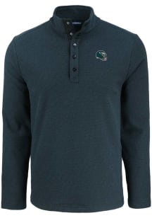 Cutter and Buck Philadelphia Eagles Mens  Helmet Hunts Point Long Sleeve Qtr Zip Pullover