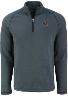 Cutter and Buck Baltimore Ravens Mens Black Helmet Pehastin Long Sleeve Qtr Zip Pullover