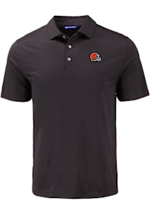 Cutter and Buck Cleveland Browns Mens Black Coastline Eco Short Sleeve Polo