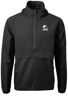 Cutter and Buck Cleveland Browns Mens Black Mono Charter Eco Pullover Jackets