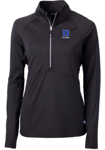 Cutter and Buck Duke Blue Devils Womens  Alumni Adapt Eco Qtr Zip