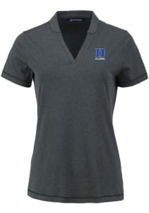 Cutter and Buck Duke Blue Devils Womens Black Alumni Forge Short Sleeve T-Shirt
