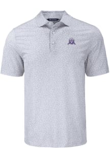 Northwestern Wildcats Grey Cutter and Buck Vault Pike Flora Big and Tall Polo