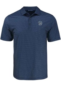 Penn State Nittany Lions Navy Blue Cutter and Buck Vault Shadow Check Big and Tall Polo