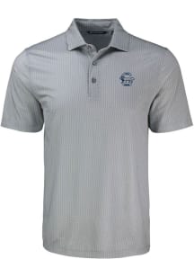 Penn State Nittany Lions Grey Cutter and Buck Vault Shadow Check Big and Tall Polo