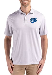 Pitt Panthers Grey Cutter and Buck Vault Pike Diamond Dot Big and Tall Polo